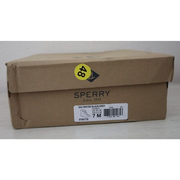 Sperry Top-Sider STS81732 Women's 7M Black/Gray Saltwater Core Duck Boots - Picture 12 of 12